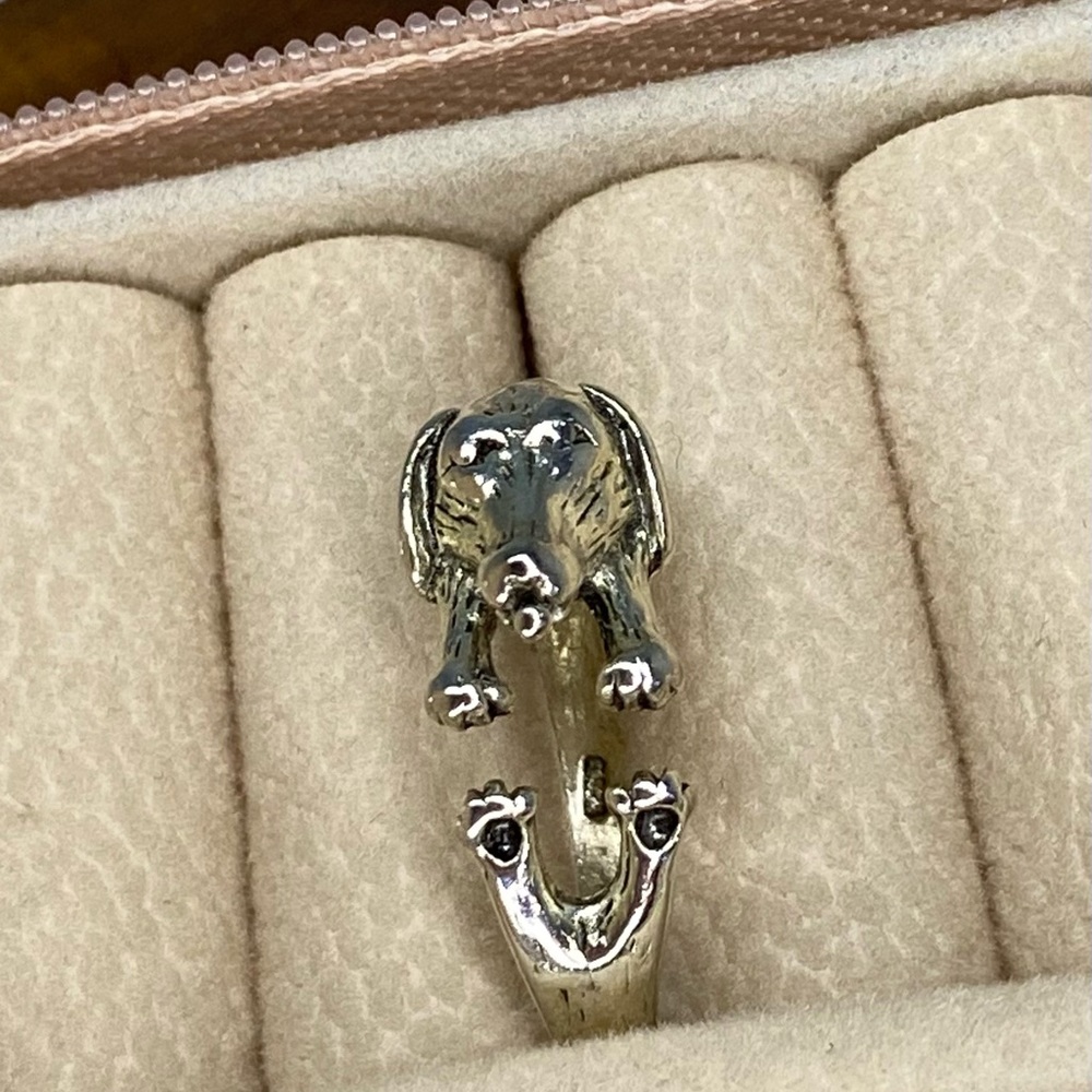 Sterling Silver Dog Ring